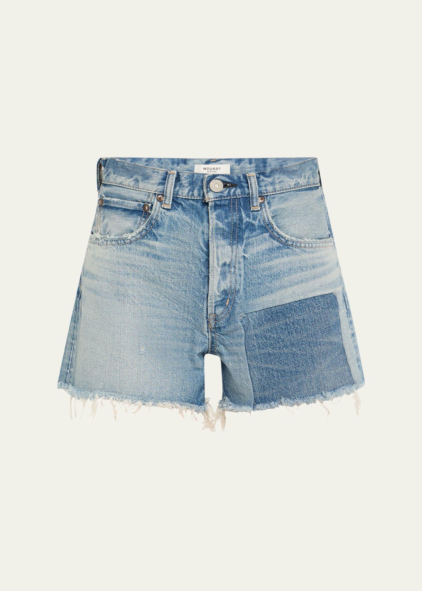 cheswold distressed denim shorts