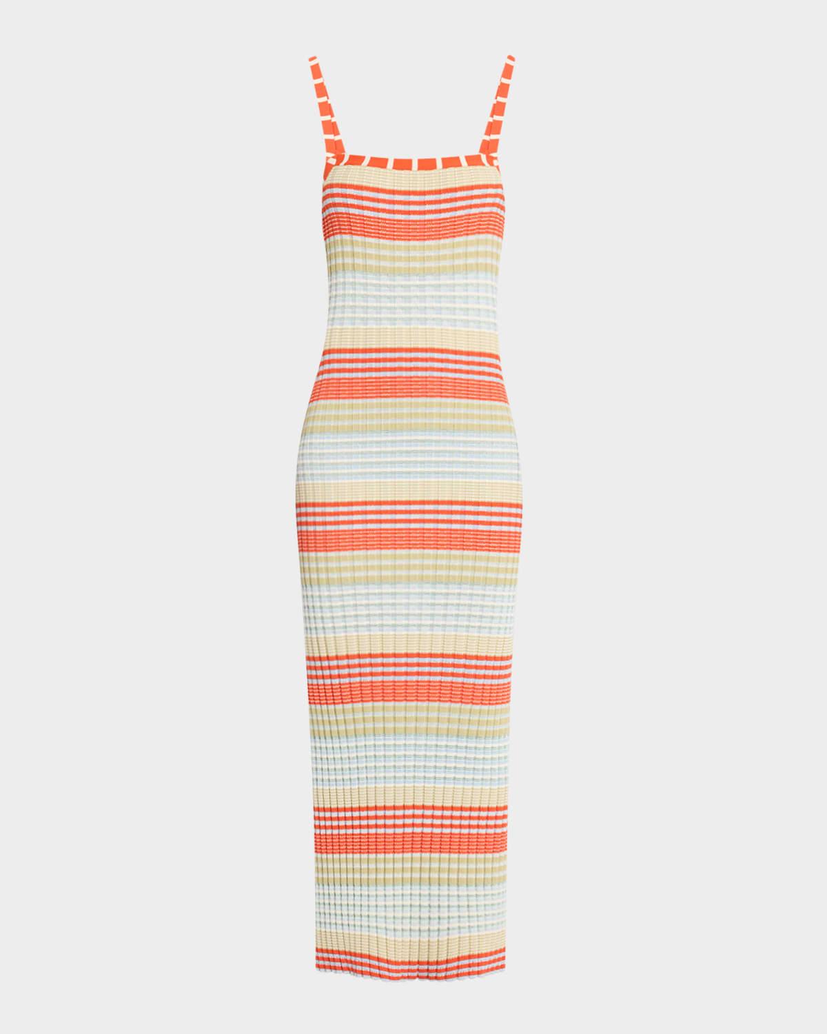 cheval striped midi dress
