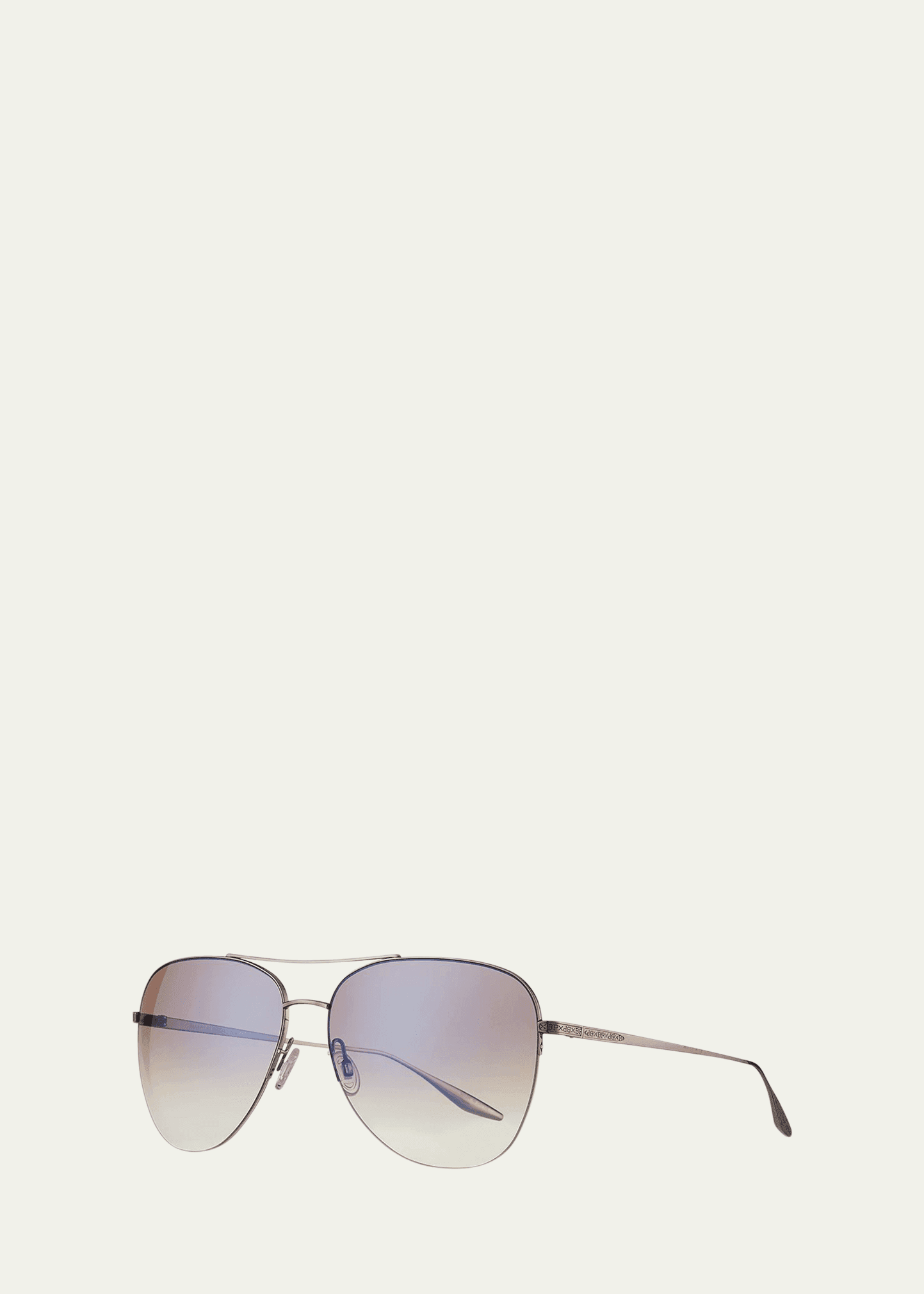 chevalier semi-rimless metal aviator sunglasses