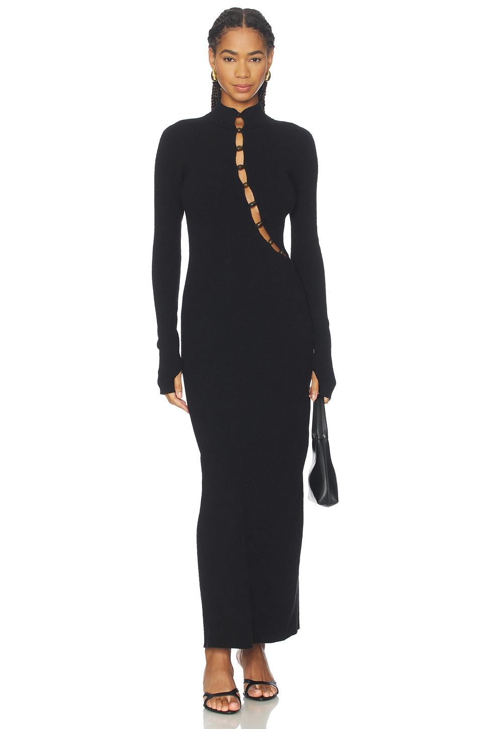 chiara beaded long sleeve dress