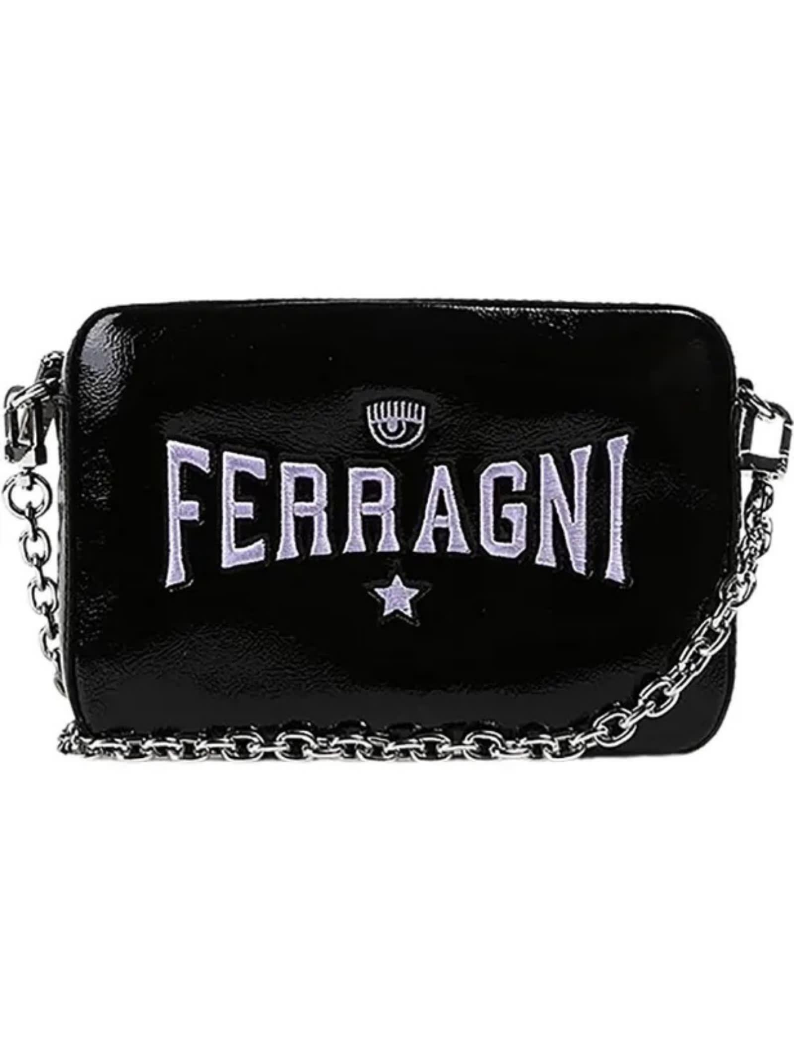 chiara ferragni black shoulder bag
