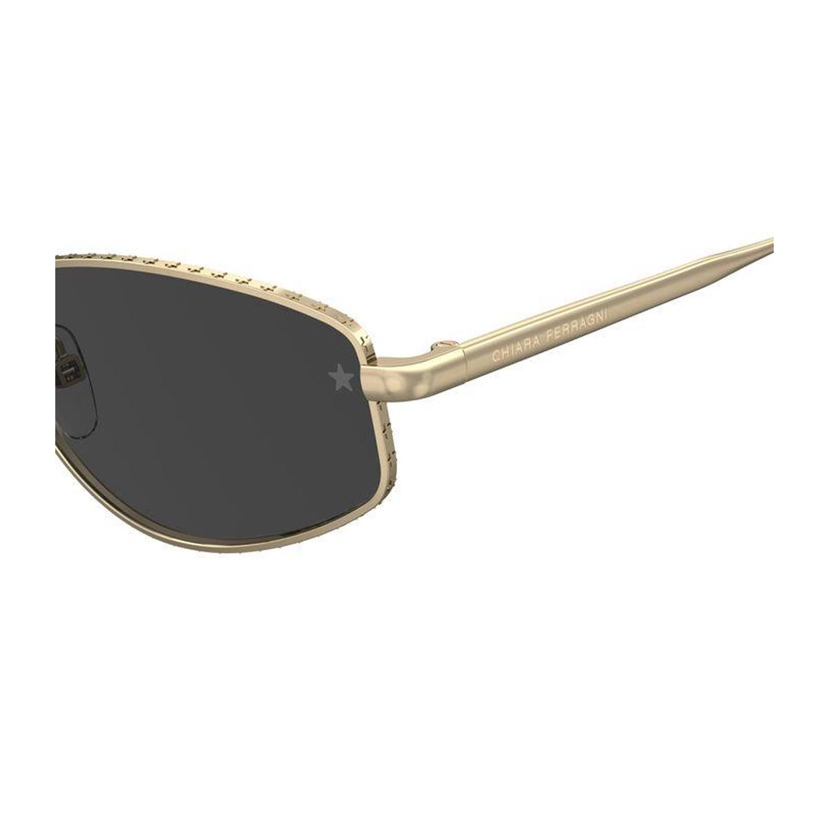 chiara ferragni cf 7025-s 2f7-ir gold grey oro mertal occhiali sole - women