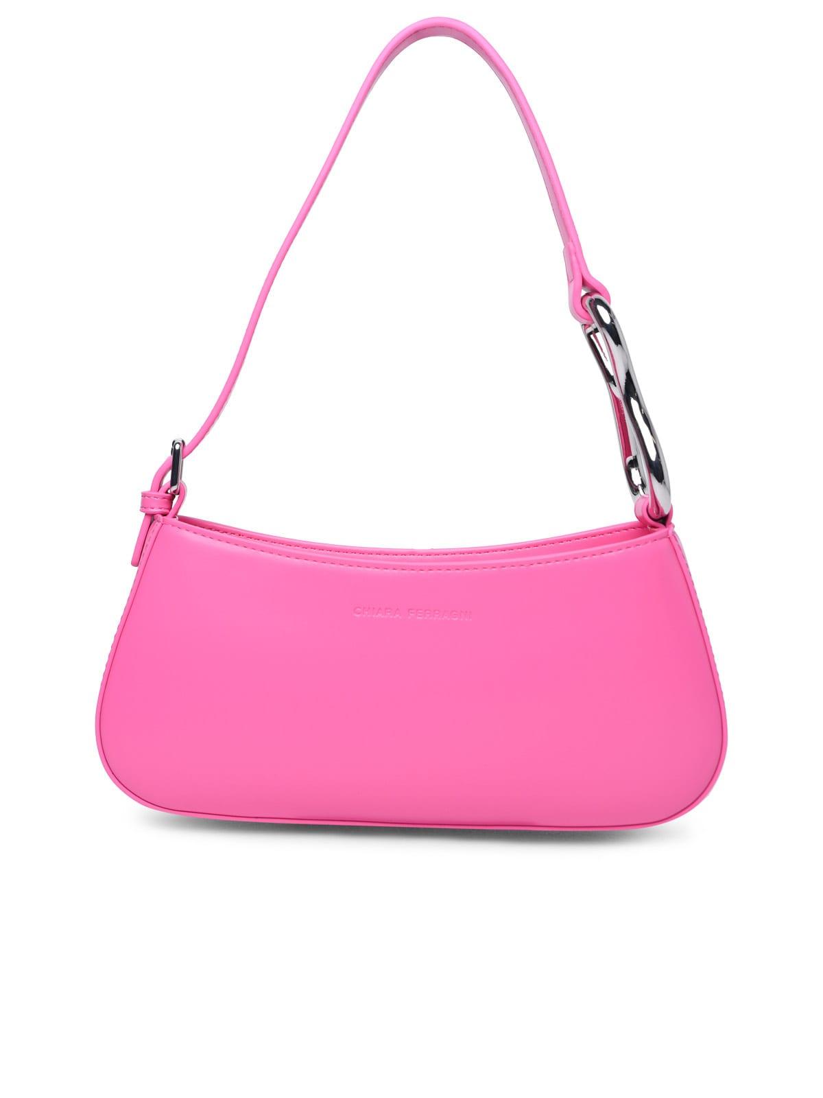 chiara ferragni cfloop pink polyester bag