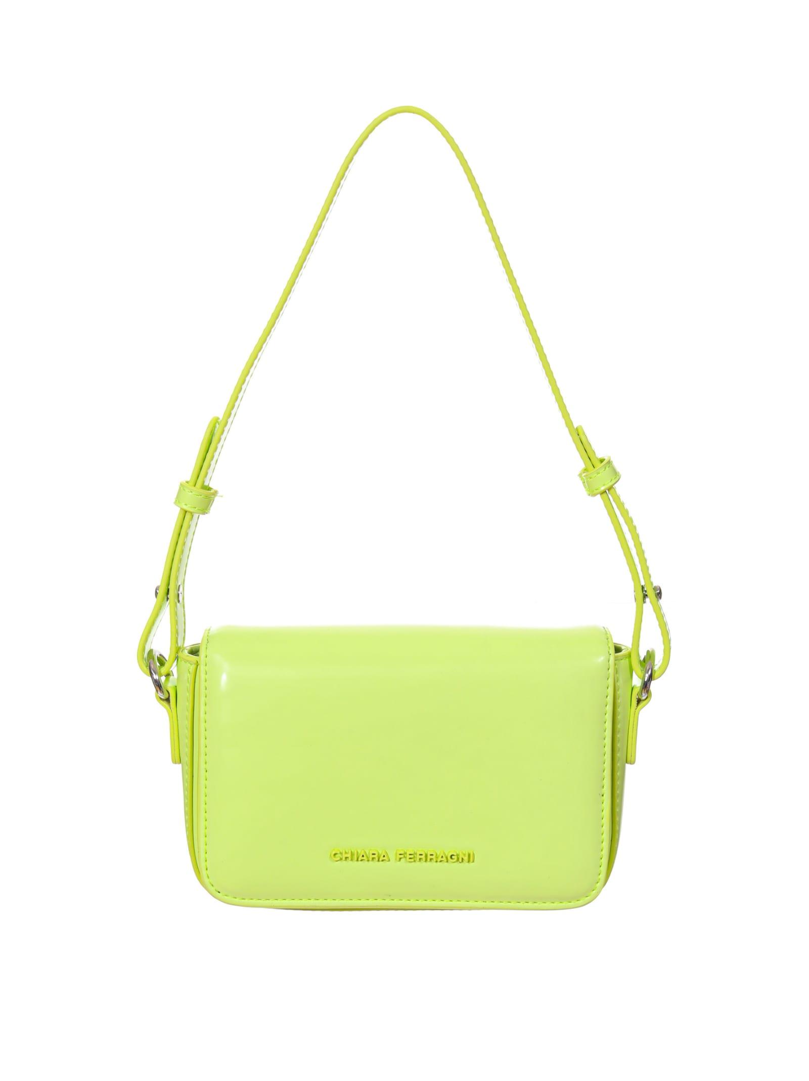 chiara ferragni green shoulder bag