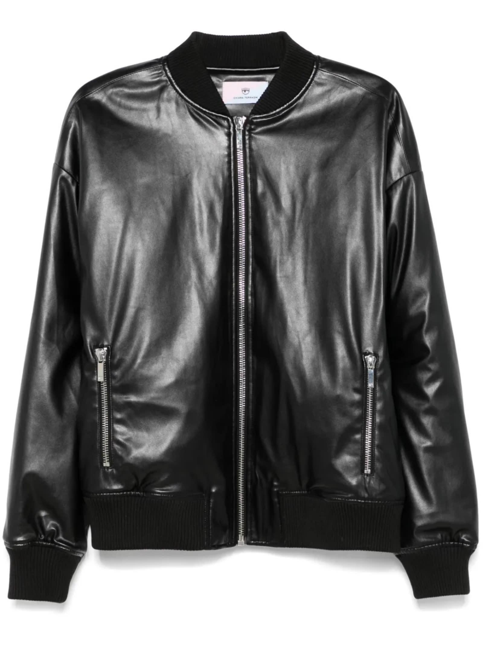 chiara ferragni leather jacket