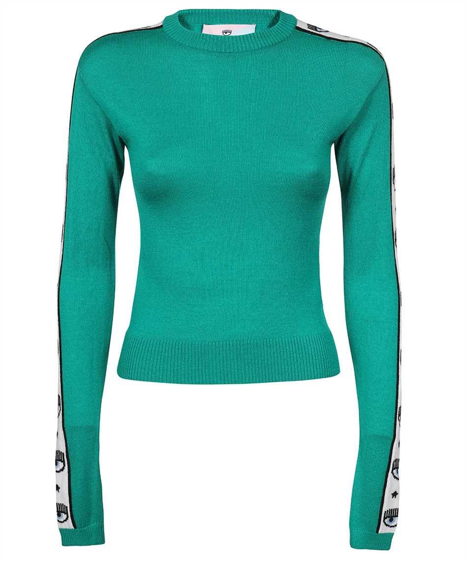 chiara ferragni long sleeve crew-neck sweater