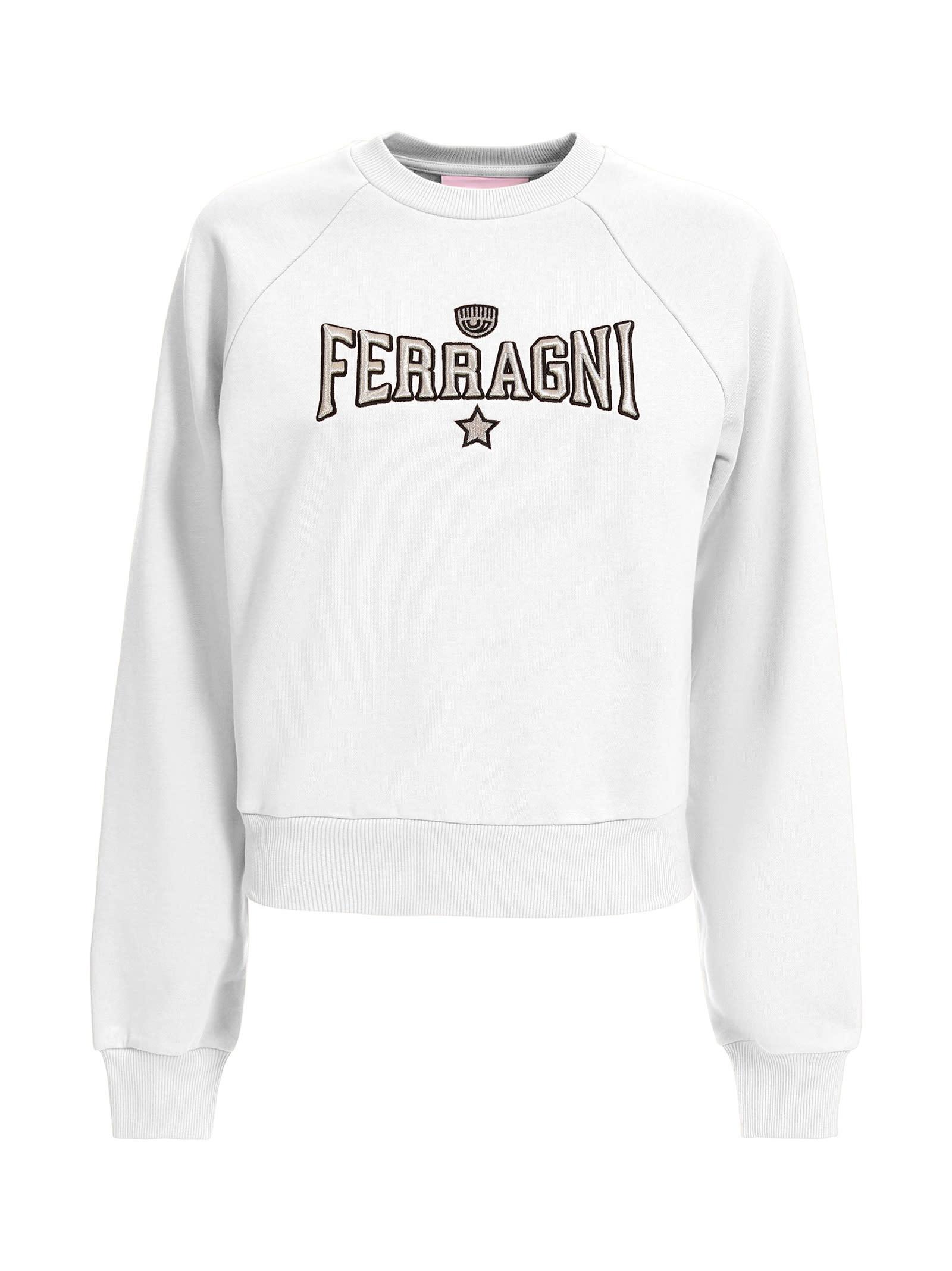 chiara ferragni white sweatshirt