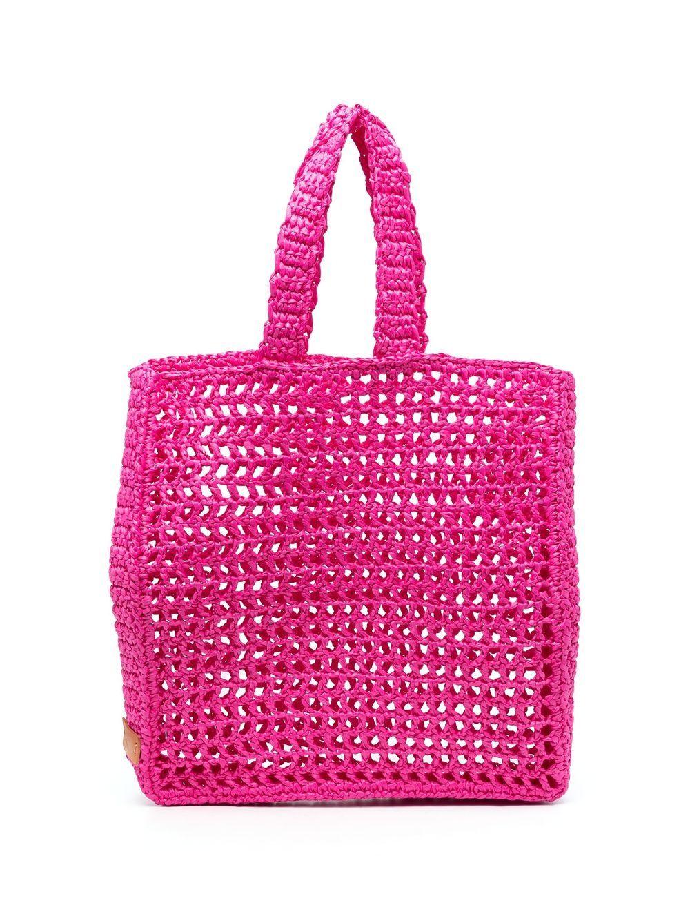 chica bags fuchsia raffia - women