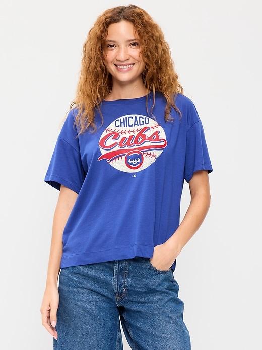 chicago cubs crew-neck t-shirt for women