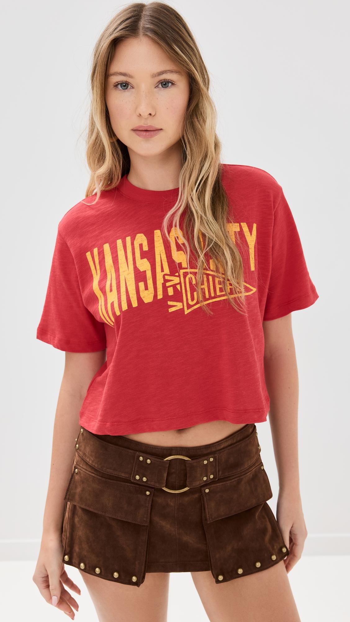 chiefs crop tee