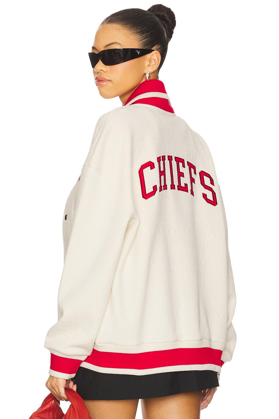 chiefs knitted bomber