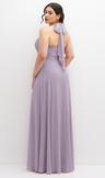 chiffon convertible maxi dress with multi-way tie straps