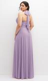 chiffon convertible maxi dress with multi-way tie straps
