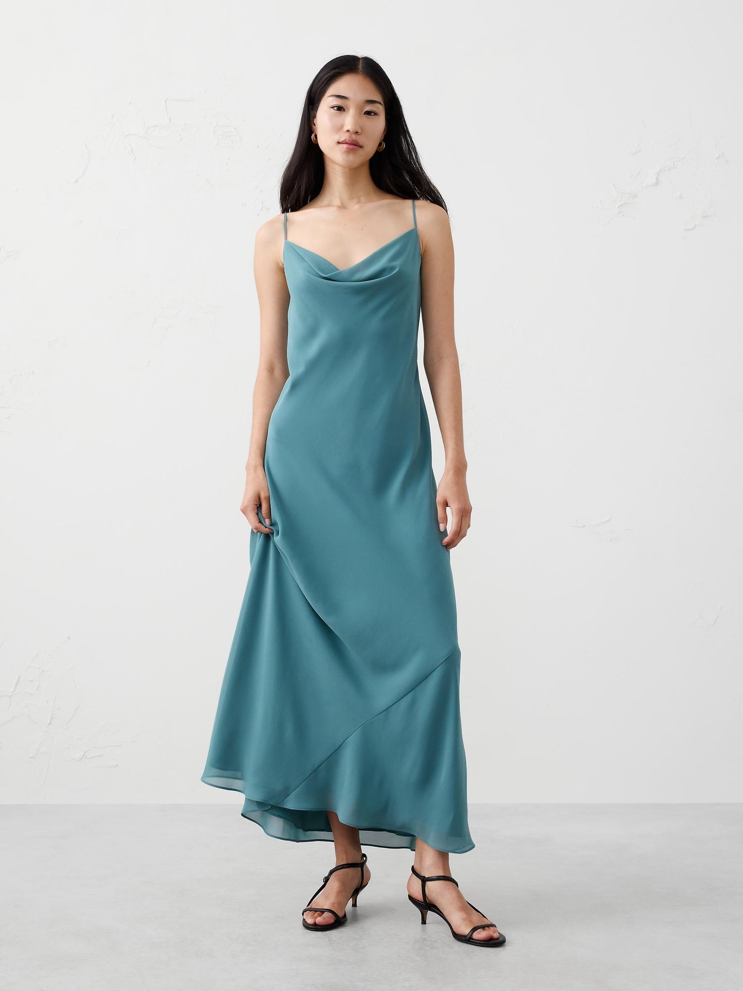 chiffon maxi dress