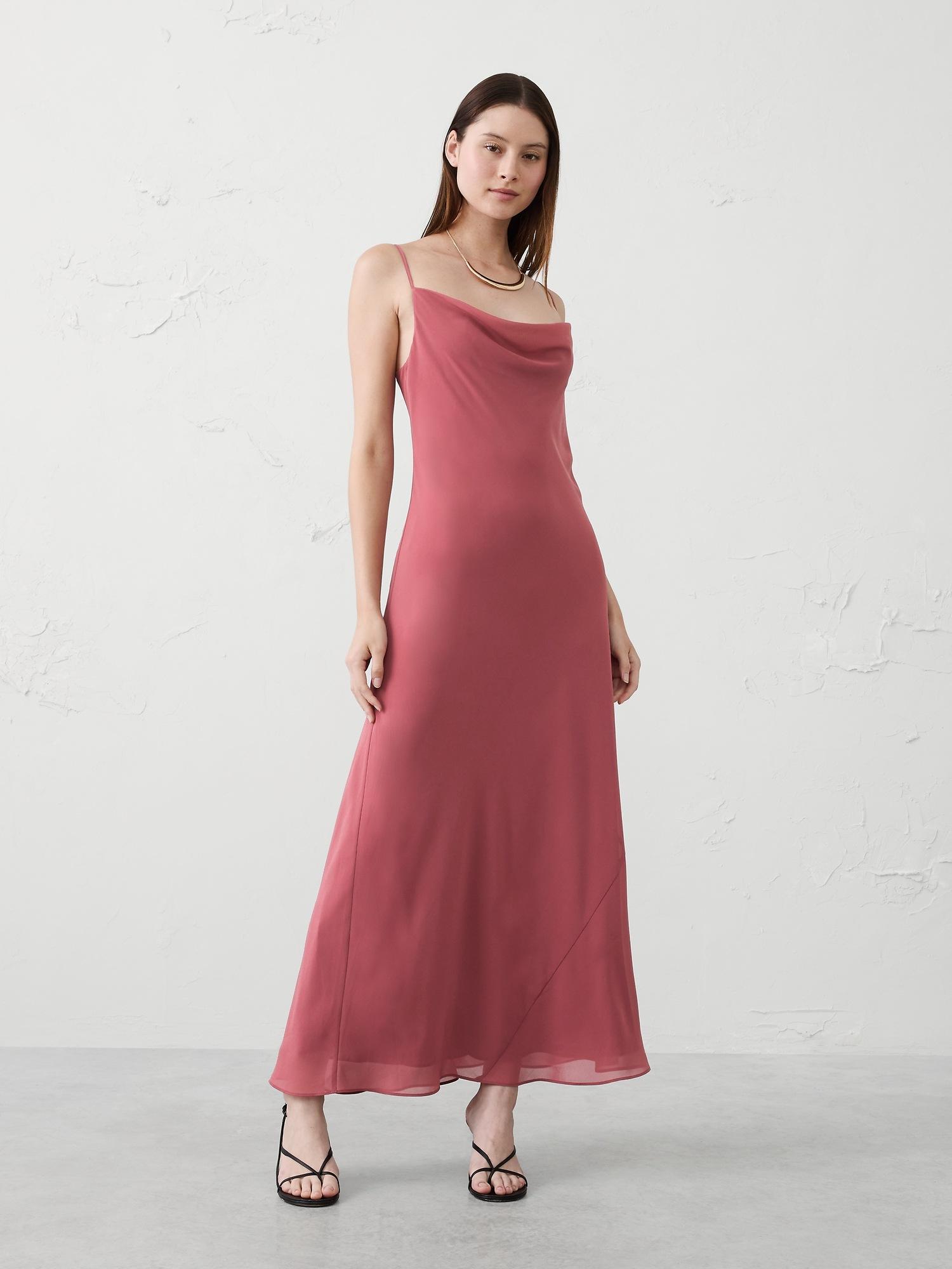 chiffon maxi dress