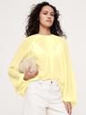 chiffon twist-neck top