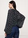 chiffon twist-neck top