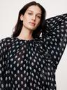 chiffon twist-neck top