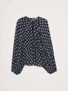 chiffon twist-neck top