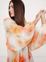 chiffon twist-neck top