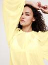 chiffon twist-neck top
