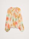 chiffon twist-neck top