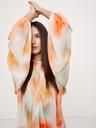 chiffon twist-neck top