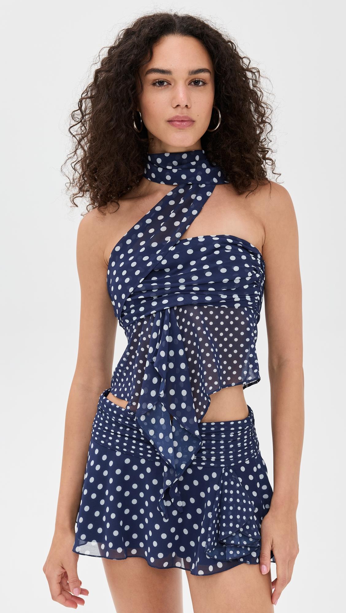 chiffon wrap around top