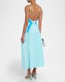 chili mixed-media midi dress