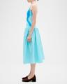 chili mixed-media midi dress