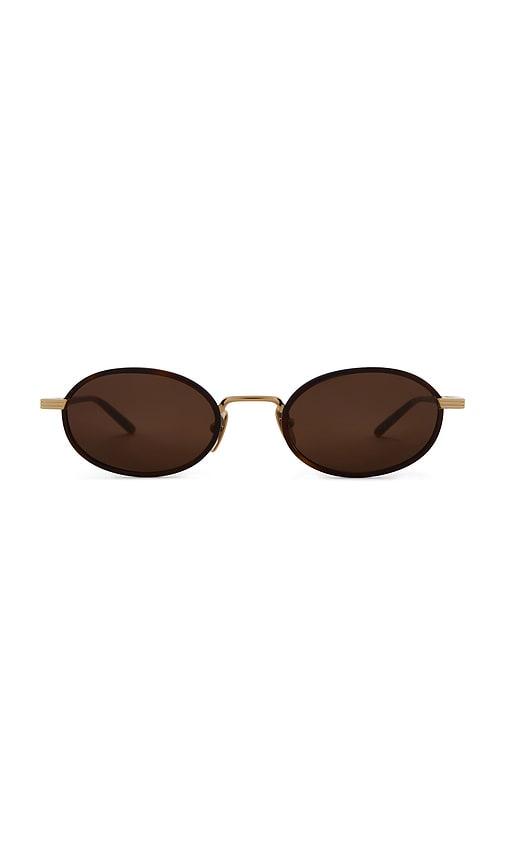 chimi lea sunglasses in chocolate.