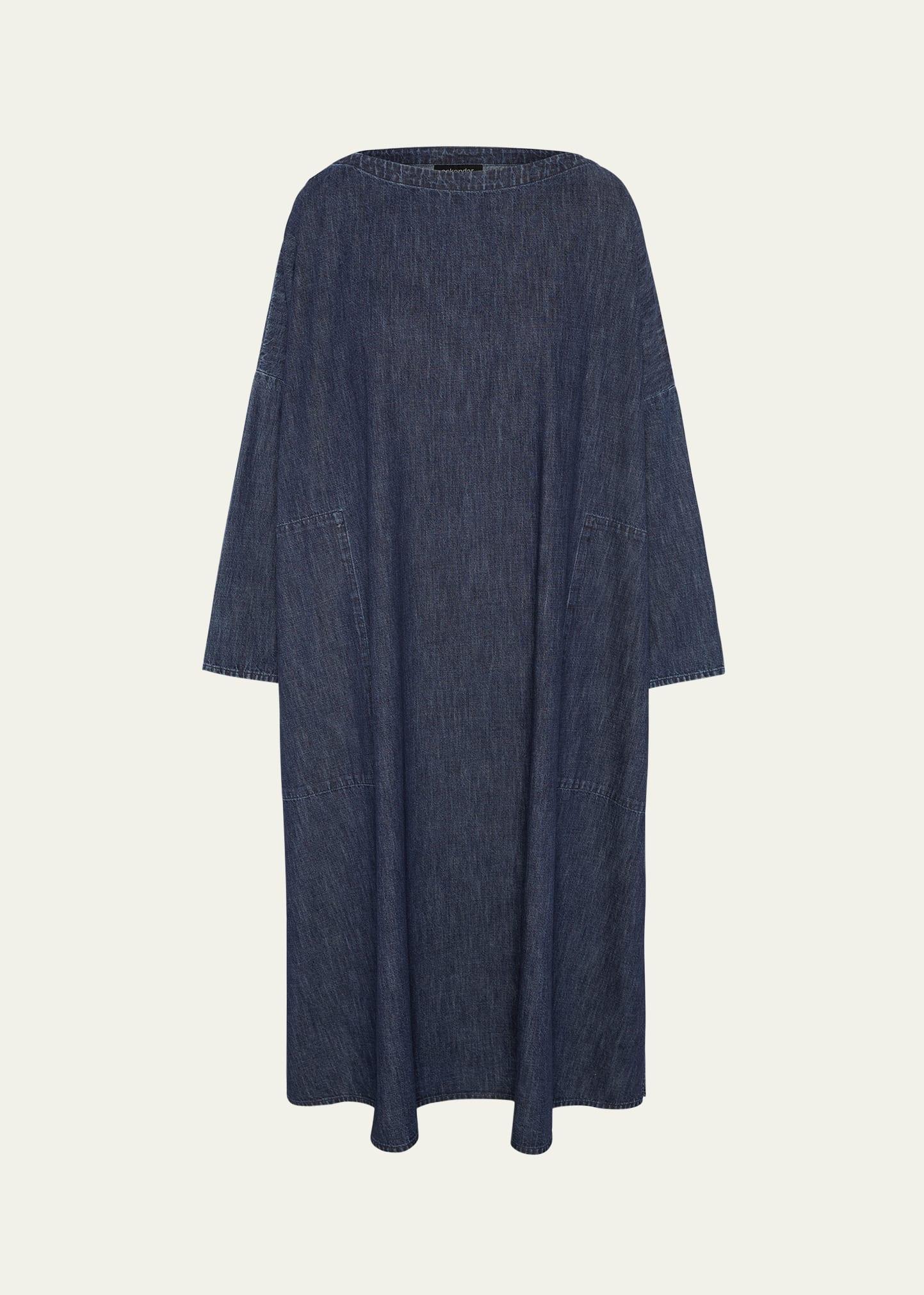 chinese imperial scoop-neck dress