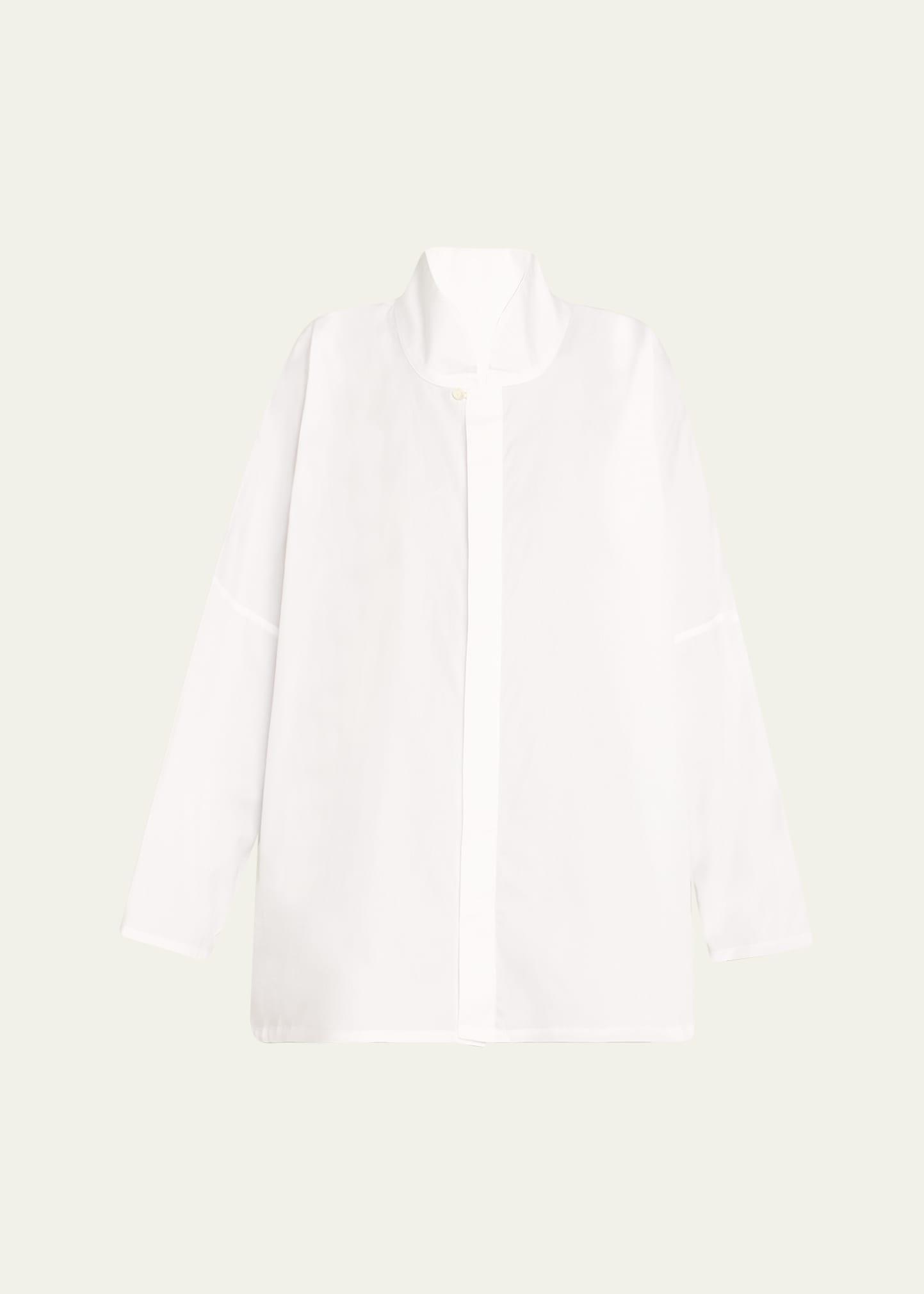 chinese imperial shirt with chinese collar (long length)