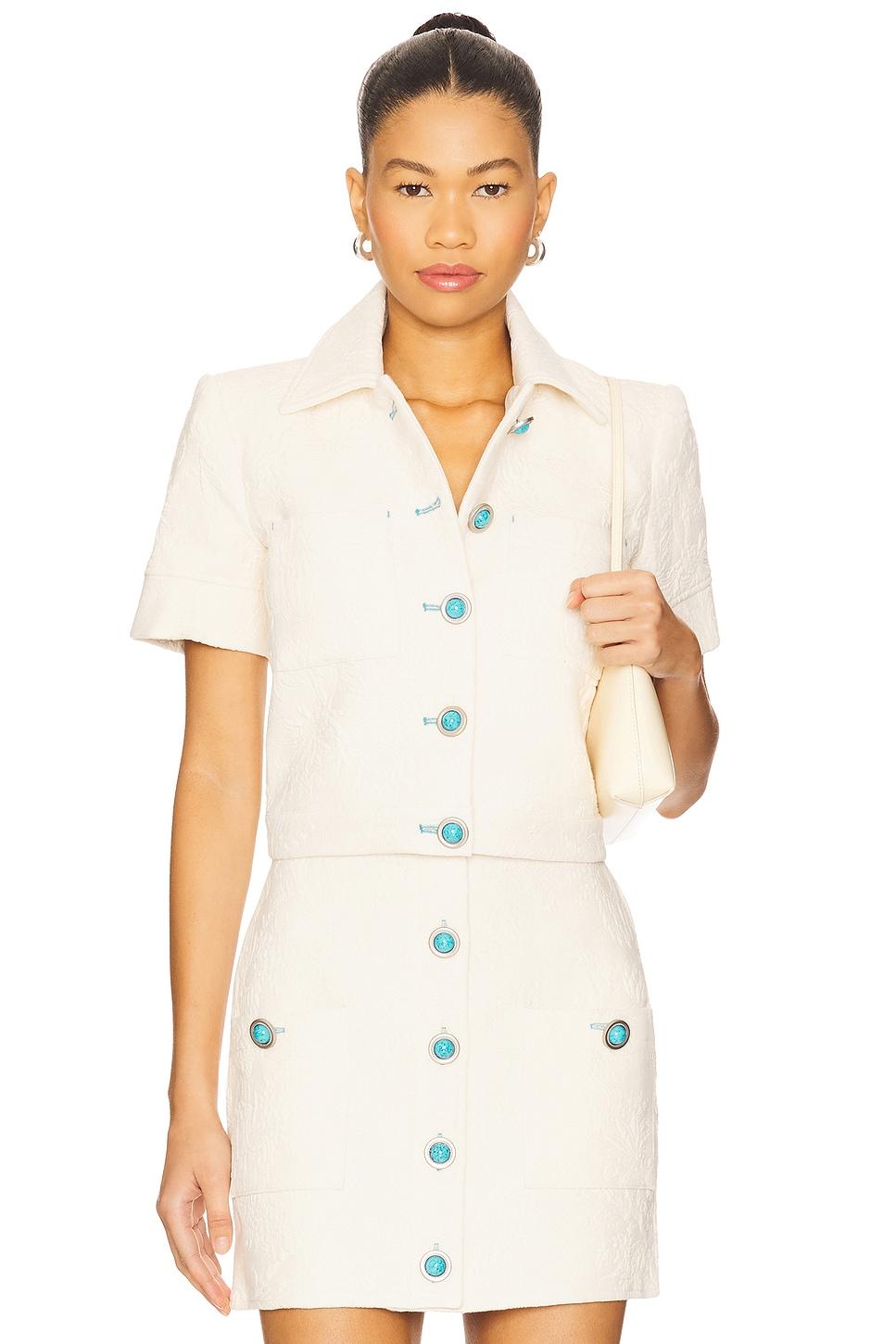 chita crop short sleeve jacket