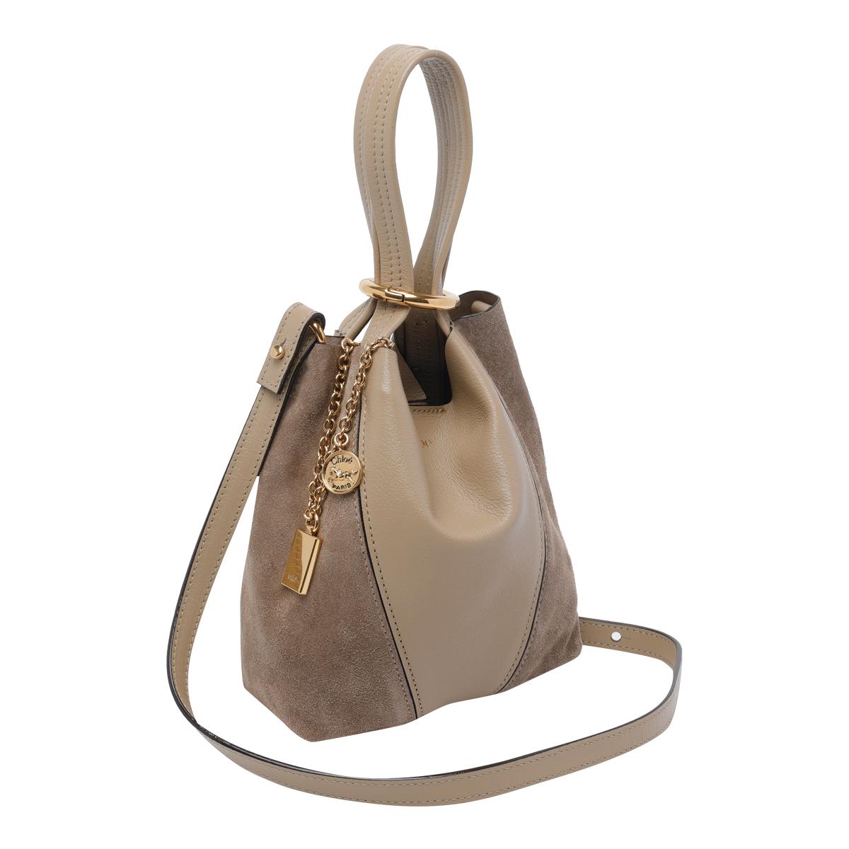 chloè bags beige buffalo leather - women