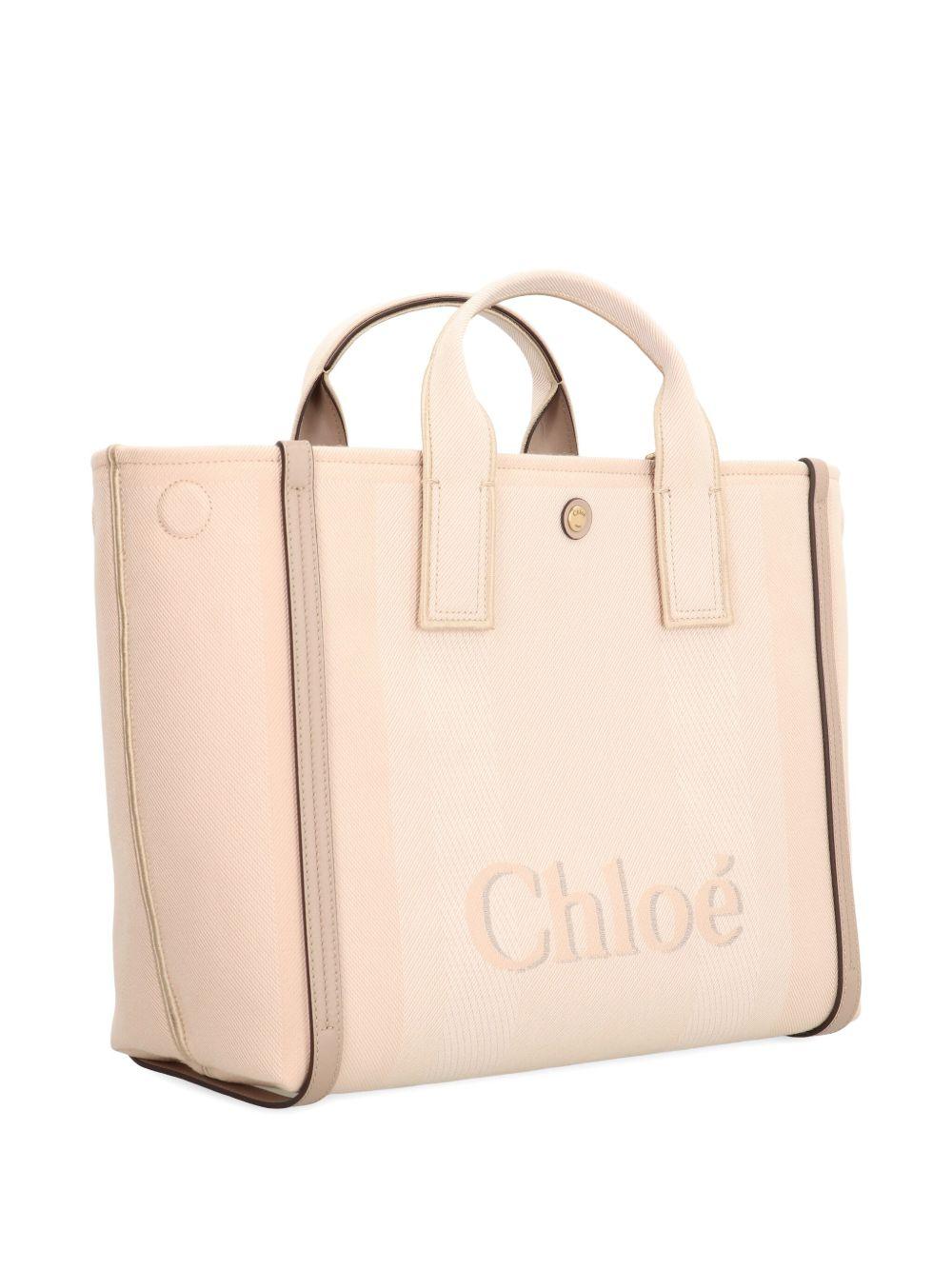 chloè bags beige cotton polyester - women