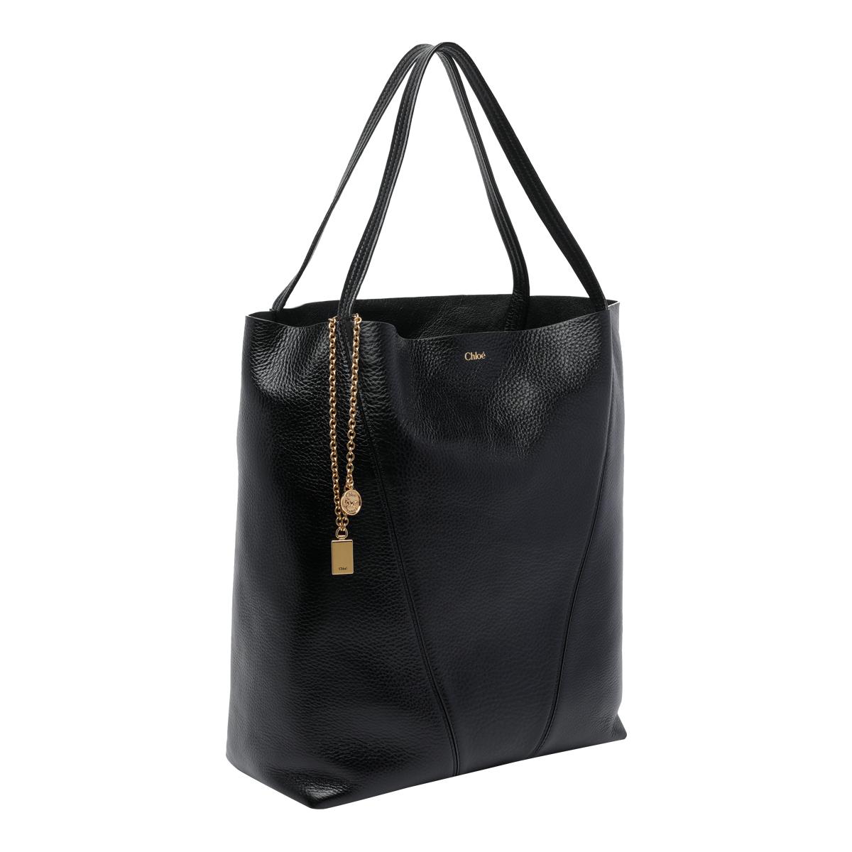 chloè bags black calf leather - women