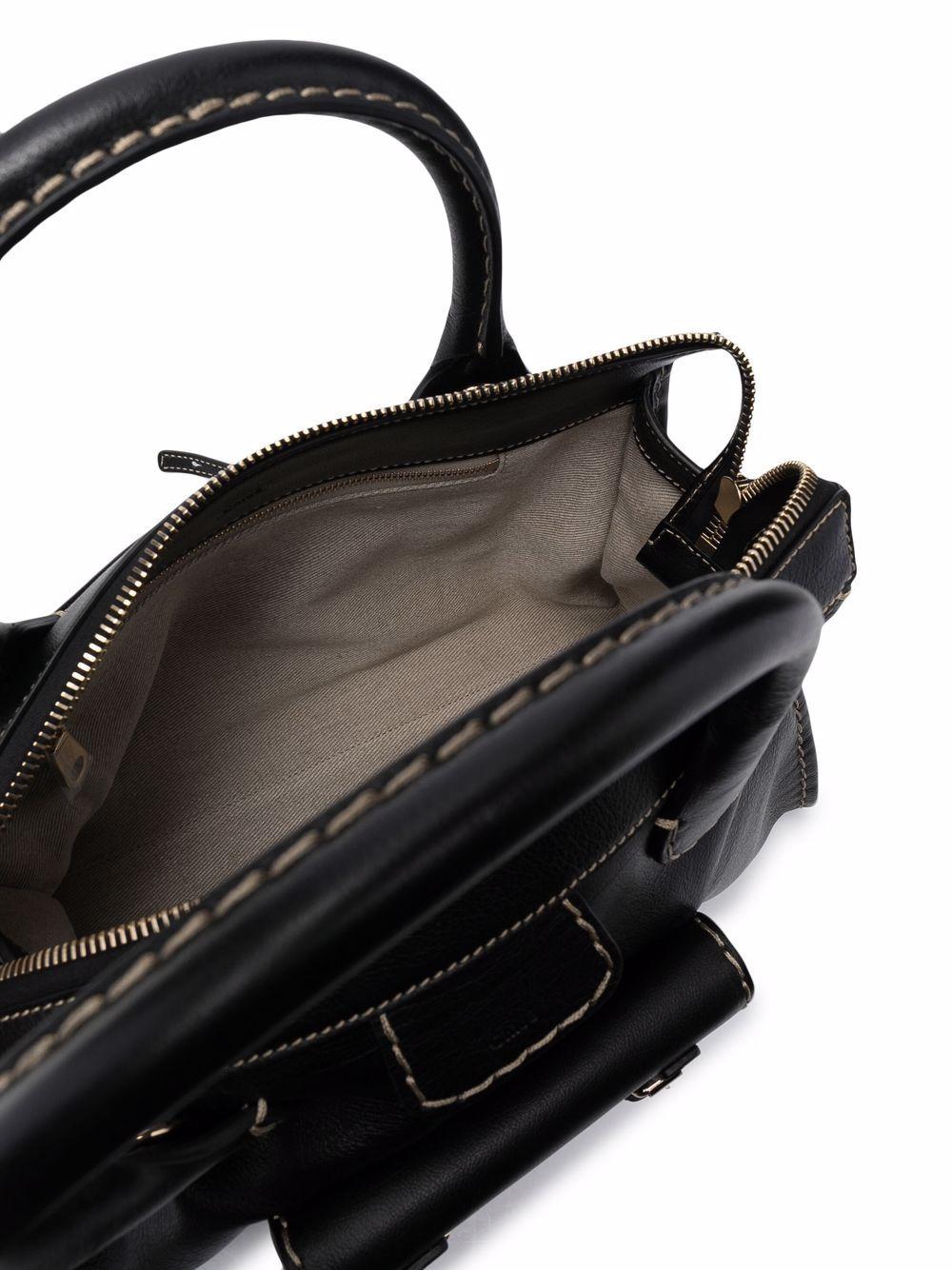 chloè bags black outer: leather - women