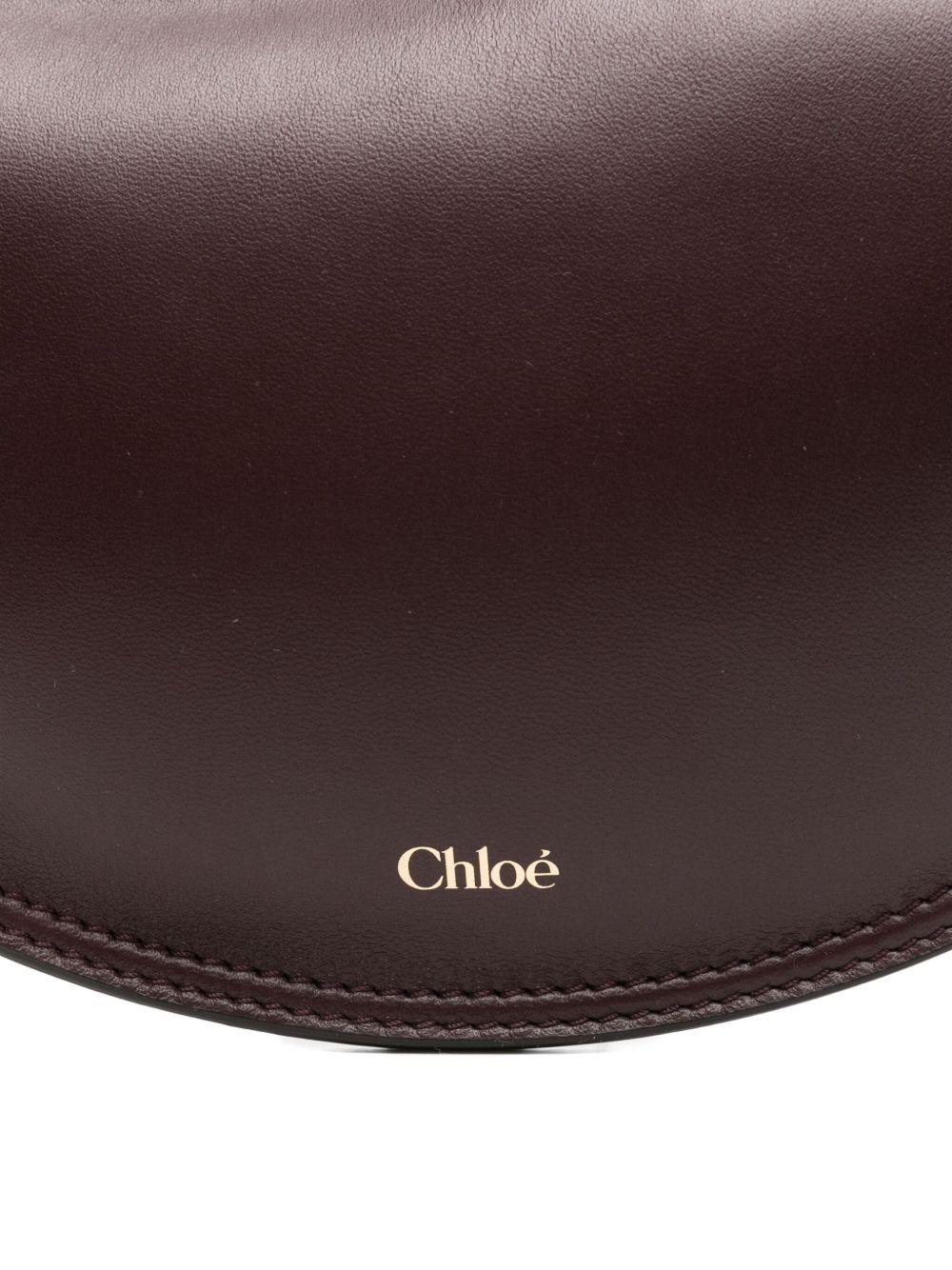 chloè bags bordeaux leather lamb - women
