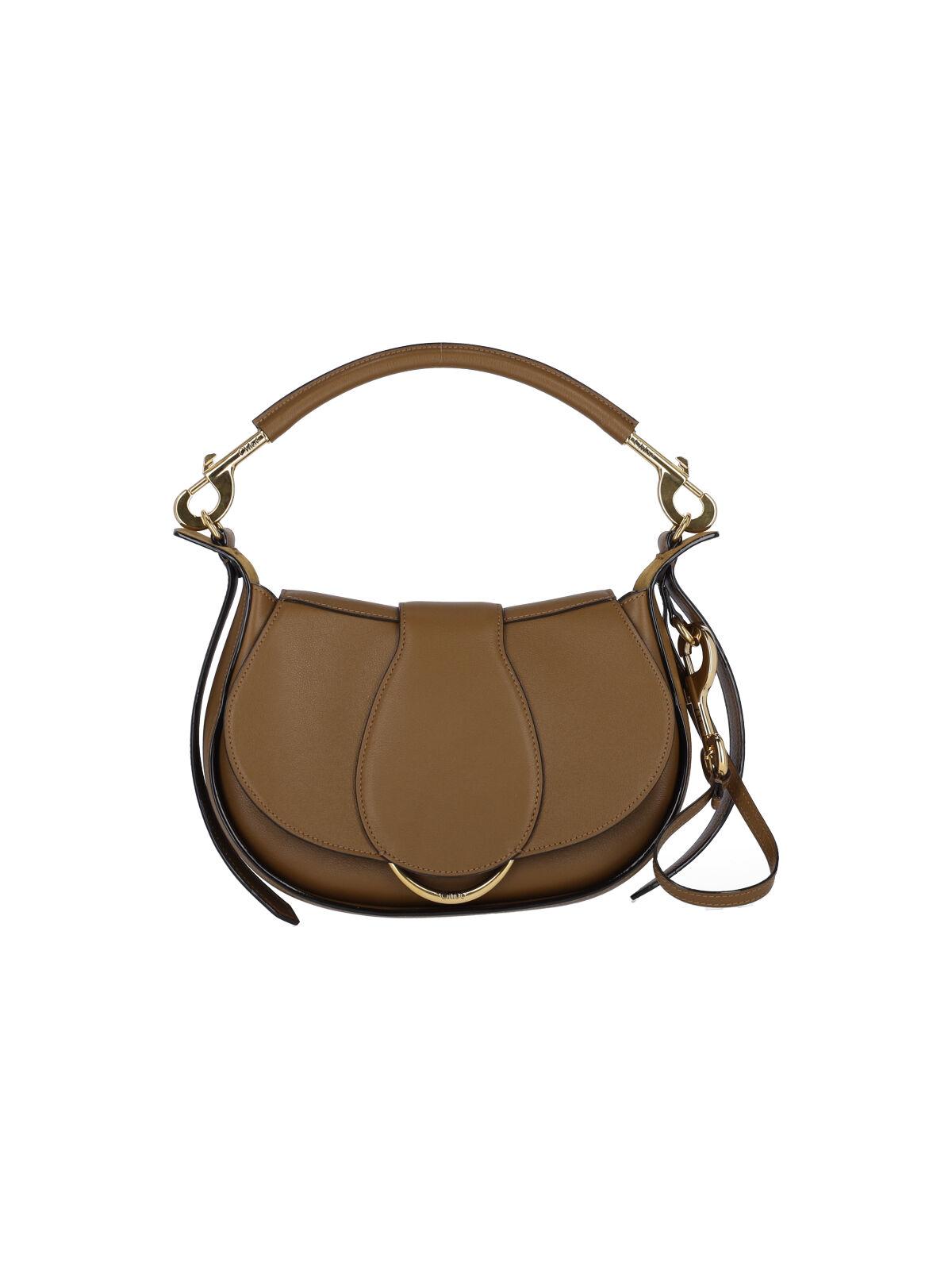 chloè bags brown calf leather - women