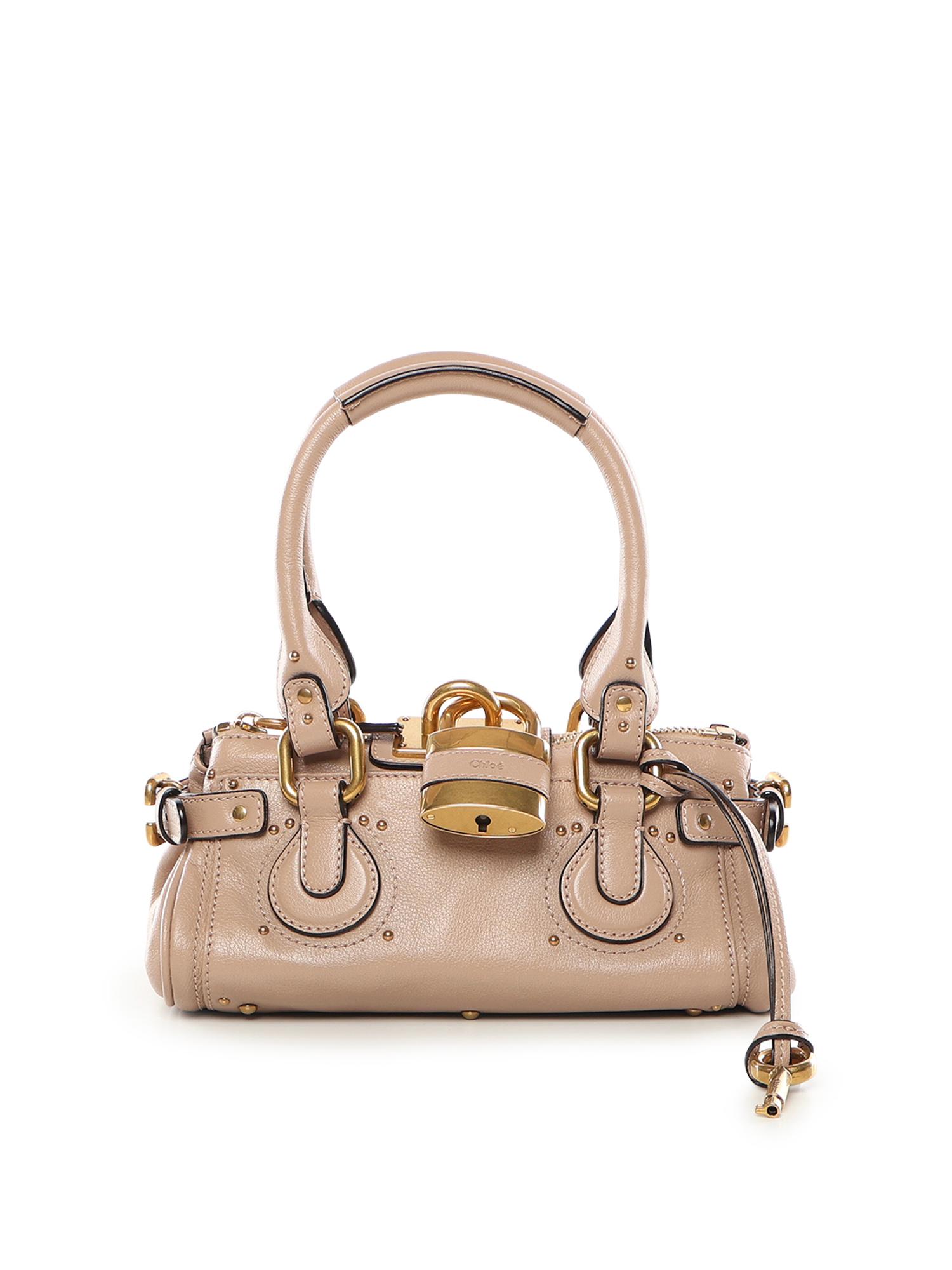 chloè bags earthy pink buffalo leather - women