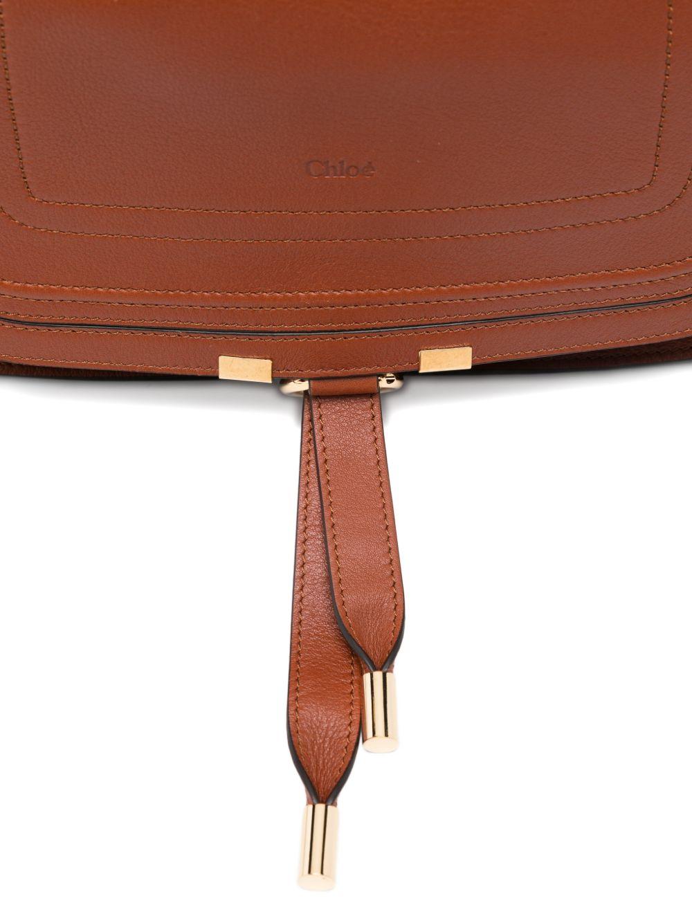 chloè bags leather brown calf - women