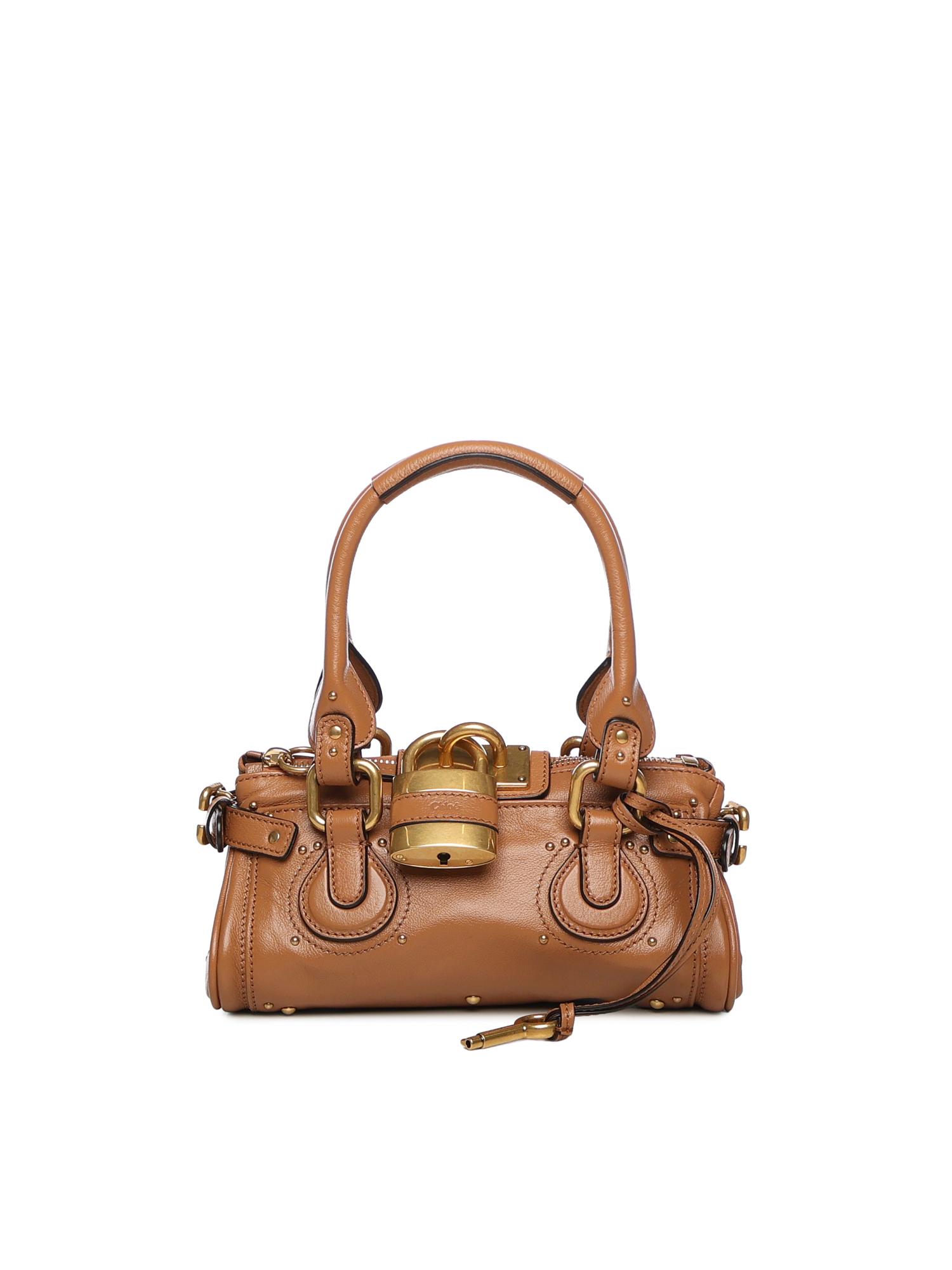 chloè bags mustang brown buffalo leather - women