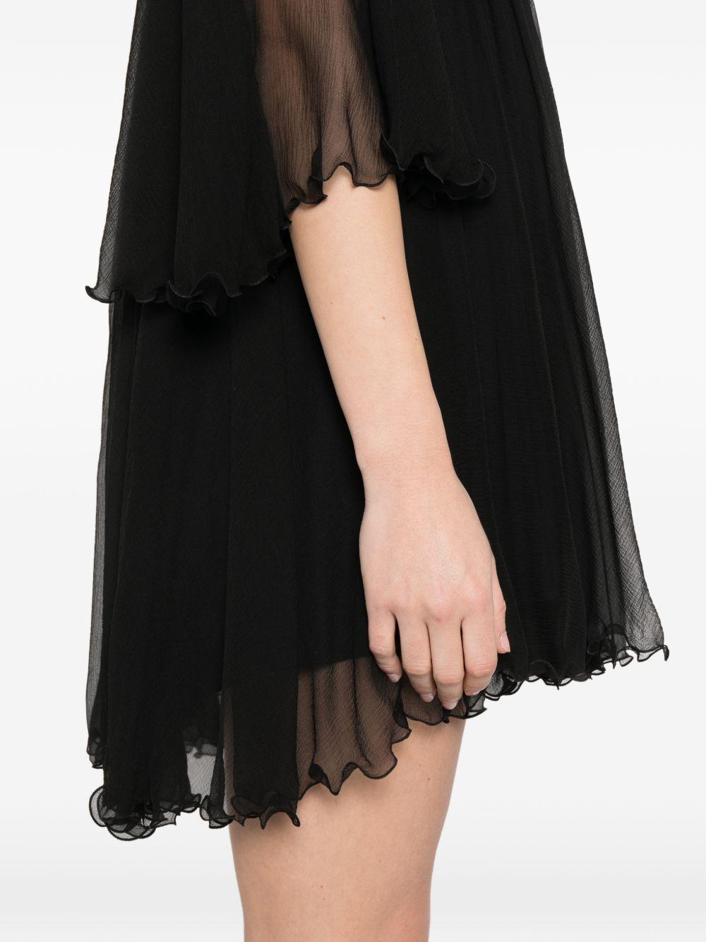 chloè dresses black silk - women