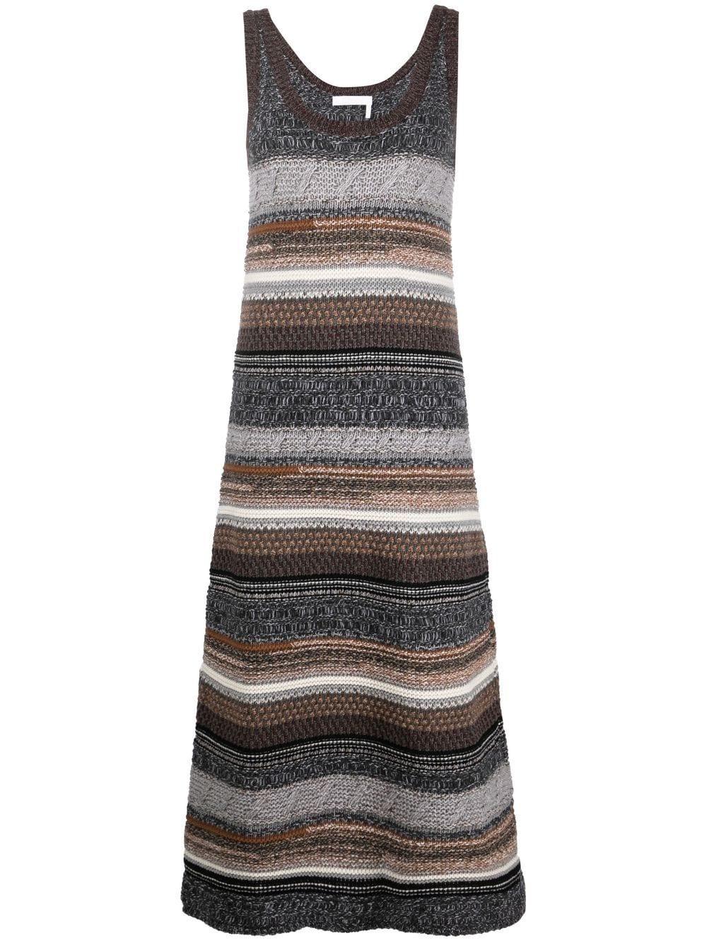 chloè dresses multicolour cashmere - women