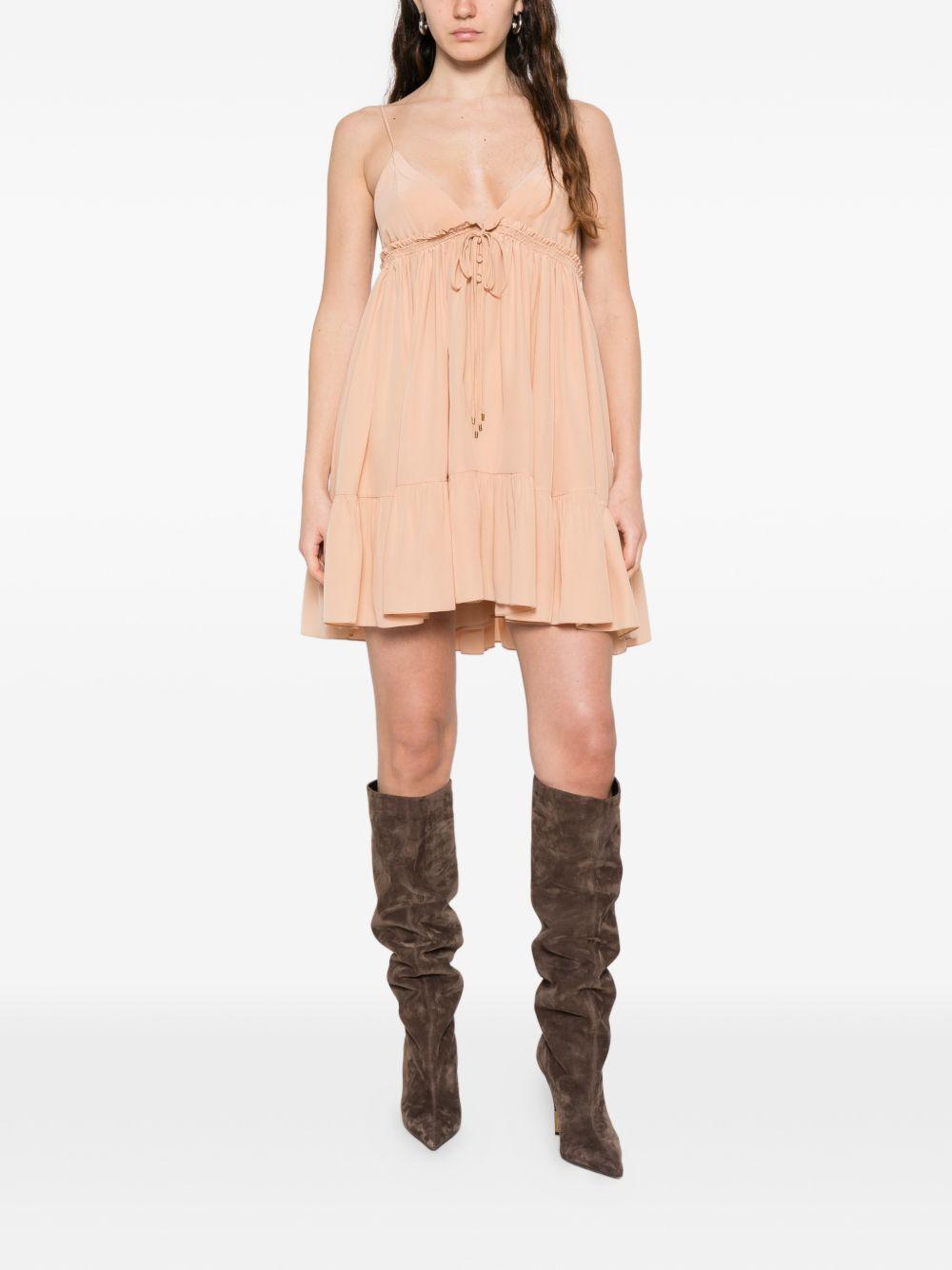 chloè dresses powder silk - women