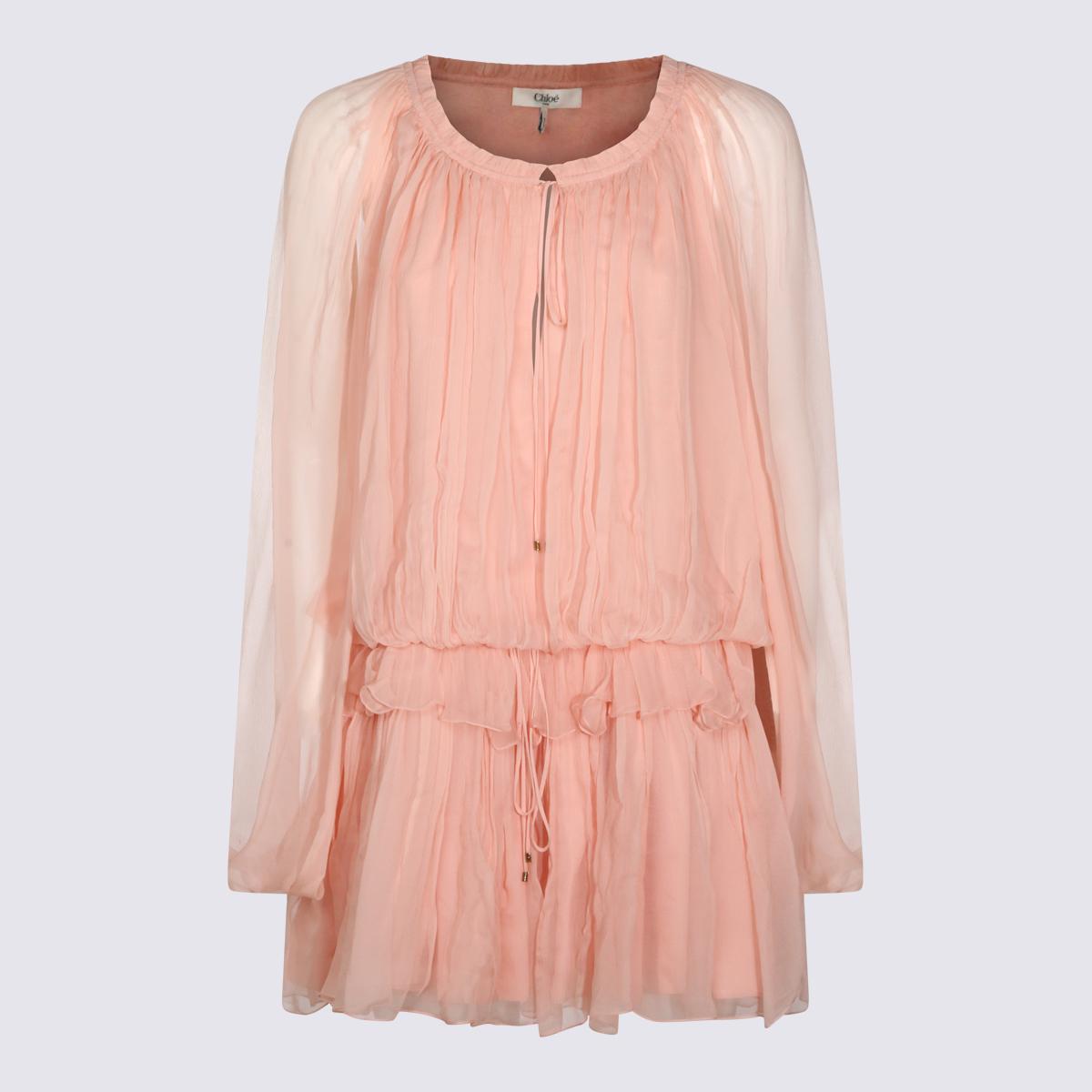 chloè dresses tan rose _se - women