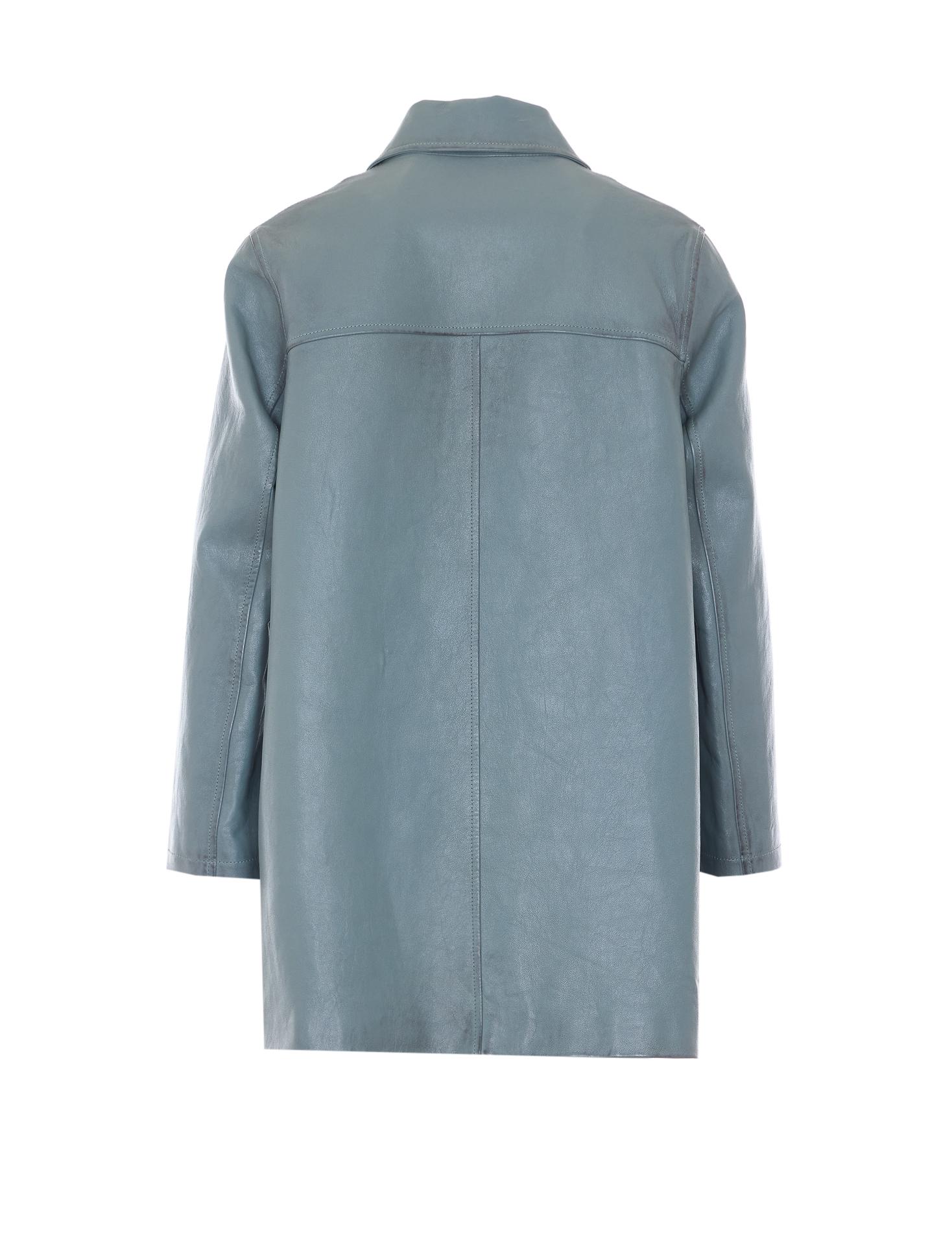 chloè jackets blue lamb leather - women