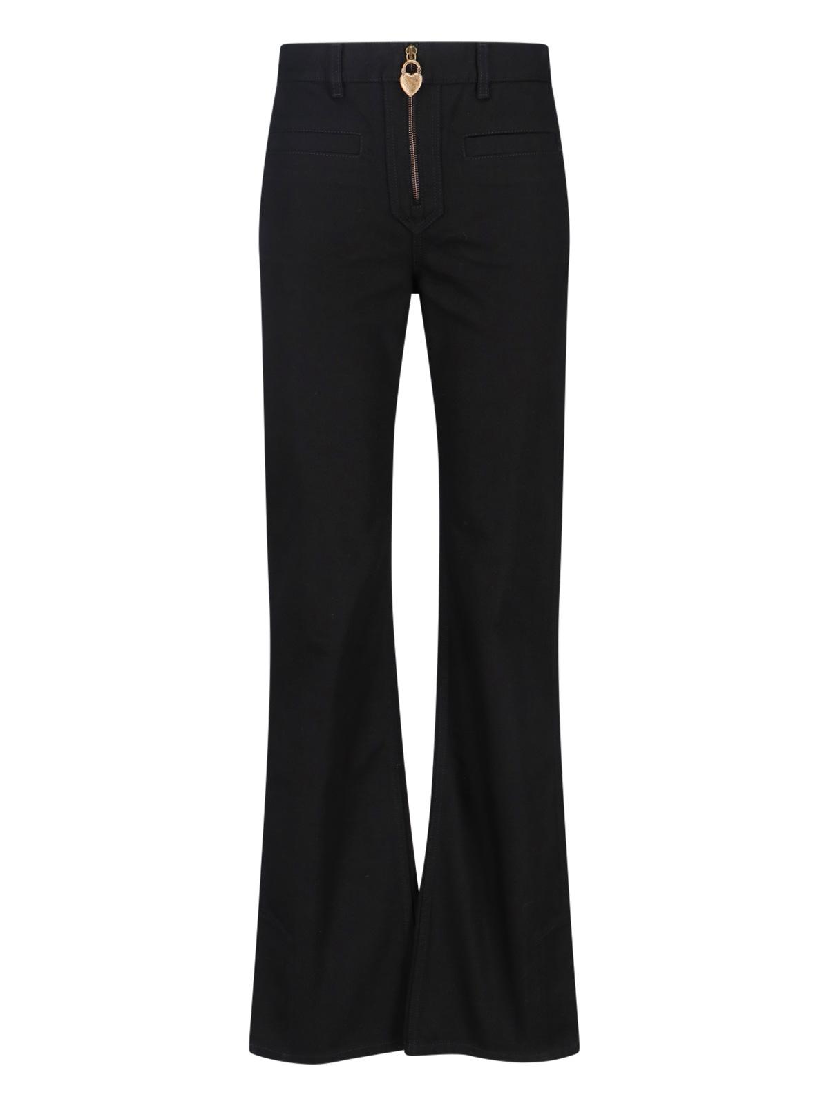 chloè jeans black outer shell: cotton - women