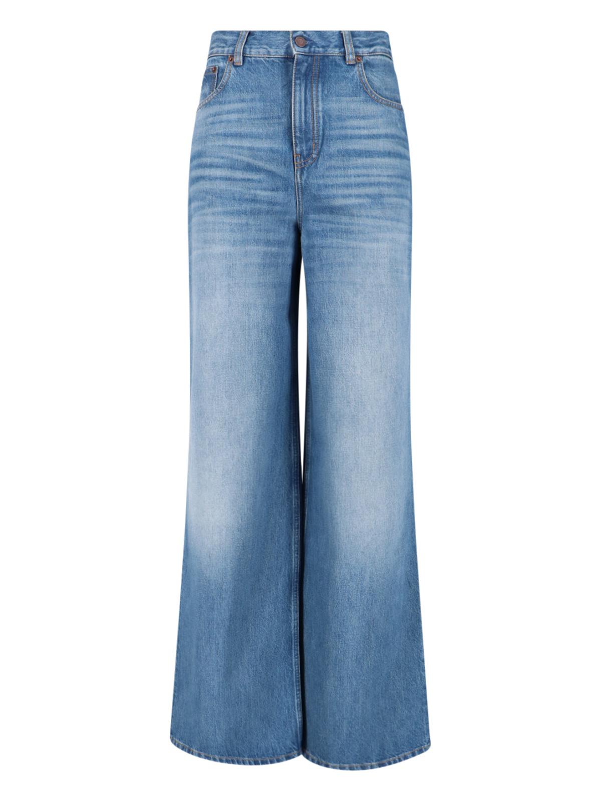 chloè jeans blue outer shell: cotton - women